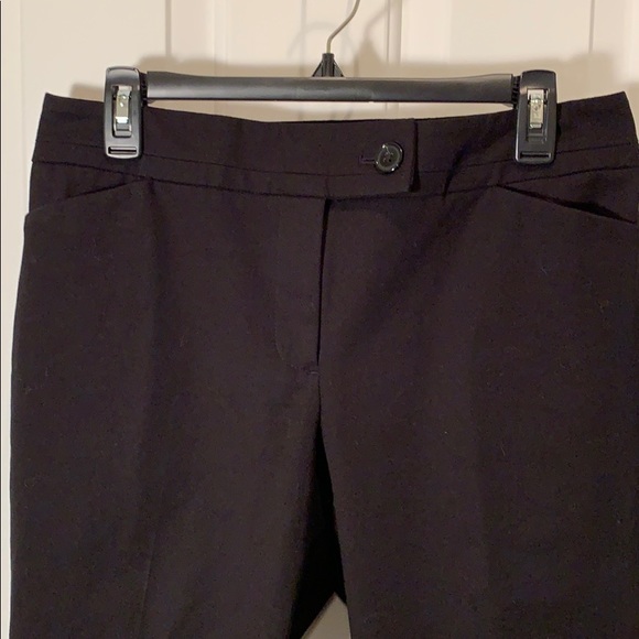 Ann Taylor Factory Pants - Ann Taylor Black Midrise Curvy Cotton Twill Pants